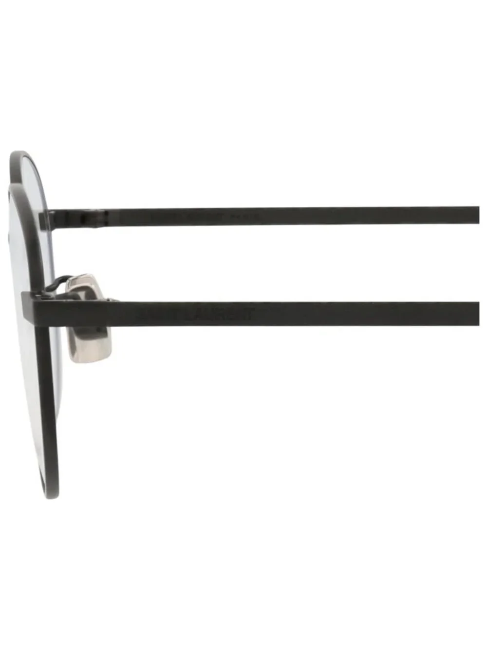 New Saint Laurent Women's Eyeglasses Round Oval Titanium Frame Unisex Black